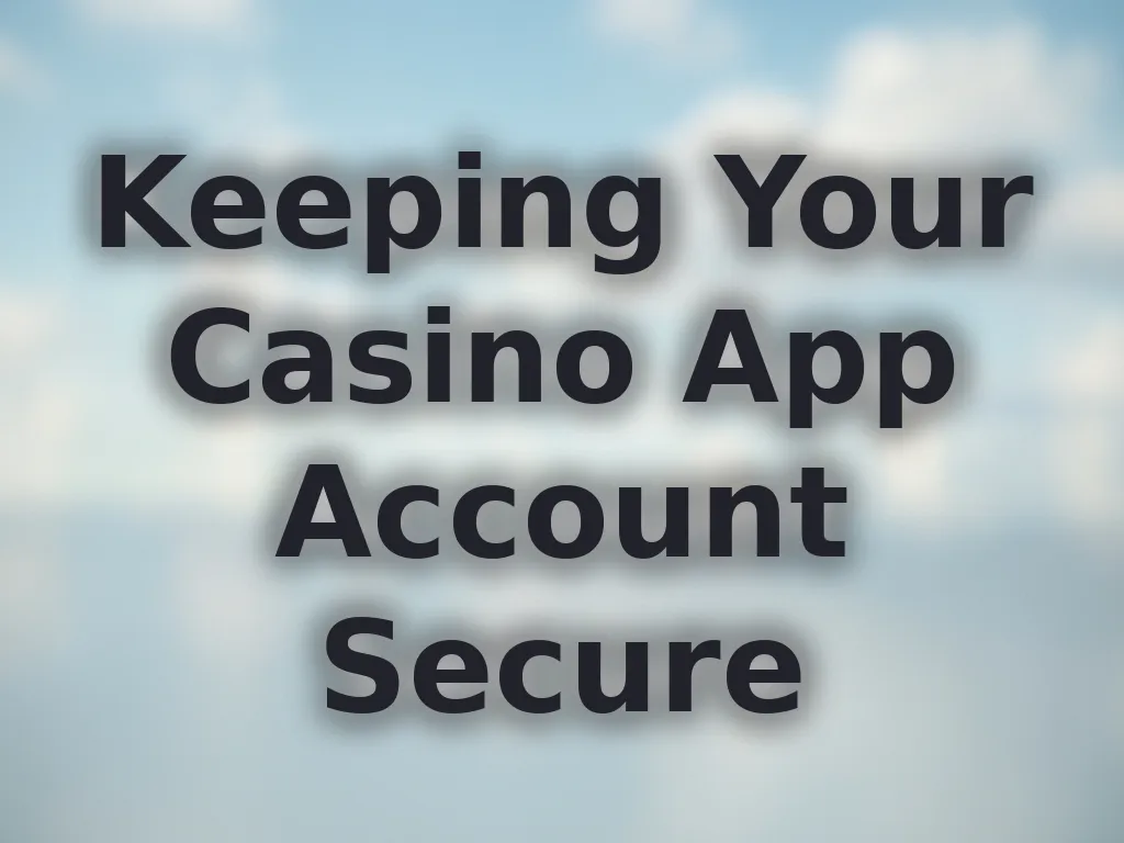 Keeping Your Casino App Account Secure